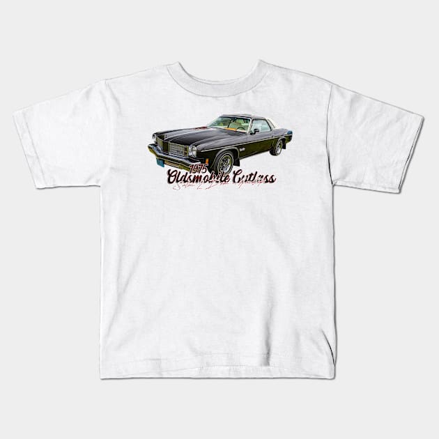 1975 Oldsmobile Cutlass Salon 2 Door Hardtop Kids T-Shirt by Gestalt Imagery